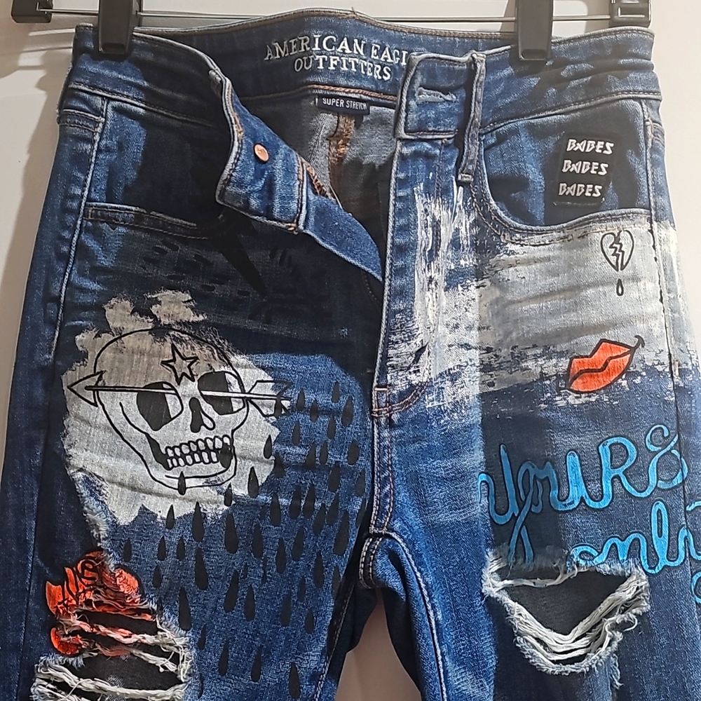 American eagle punk rock jeans